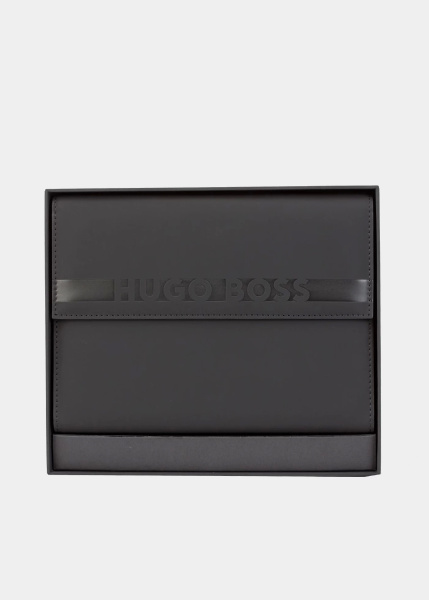 Деловой блокнот HUGO BOSS из натуральной кожи