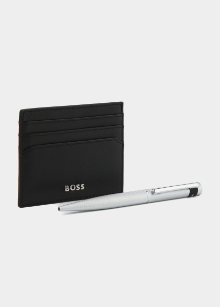 Подарочный набор (визитница, ручка) HUGO BOSS