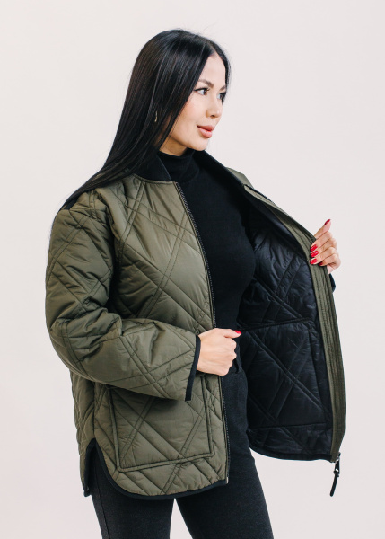 Демисезонная женская Куртка DKNY цвет хаки