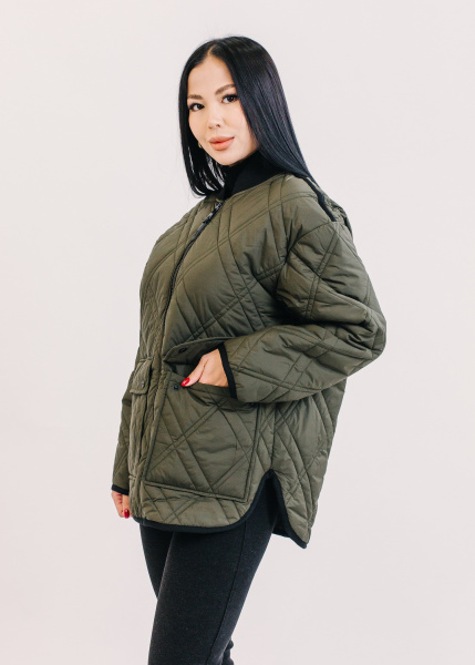 Демисезонная женская Куртка DKNY цвет хаки